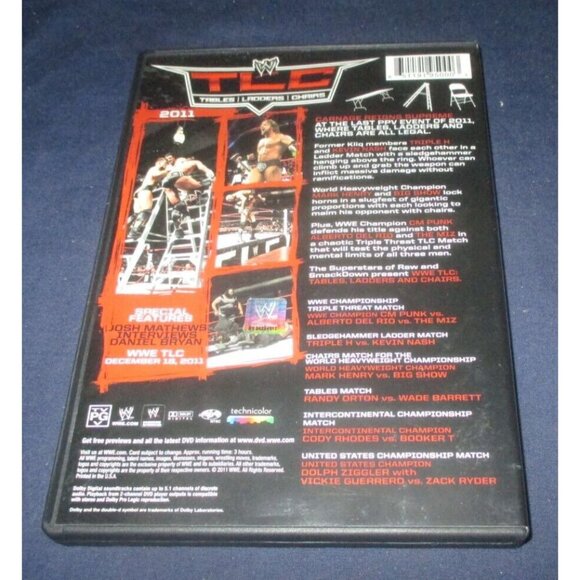 WWE: TLC - Tables, Ladders and Chairs 2011 (DVD, 2011) - Picture 3 of 3